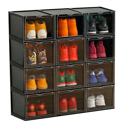 storing shoes in plastic containers